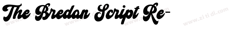 The Bredan Script Re字体转换 The Bredan Script Re字体转换